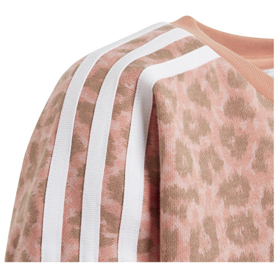 Adidas Παιδικό σετ Animal Allover Print Crew And Leggings Set